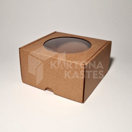 16 x 16 x 9 cm - kartona kastes ar logu