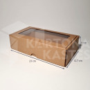 23 x 12.7 x 6 cm - kartona kastes ar logu