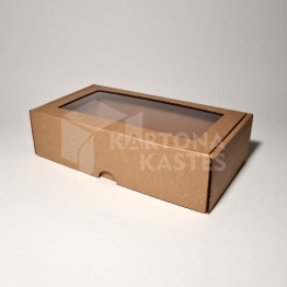 23 x 12.7 x 6 cm - kartona kastes ar logu