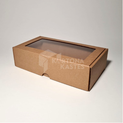 23 x 12.7 x 6 cm - kartona kastes ar logu
