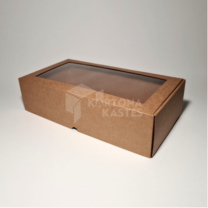 32 x 16.5 x 8.3 cm - kartona kastes ar logu