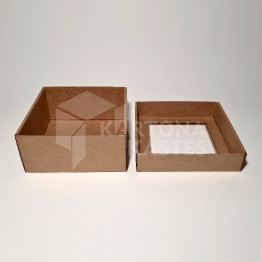 14 x 14 x 7 cm - kartona kastes ar vāku