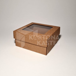 14 x 14 x 7 cm - kartona kastes ar vāku
