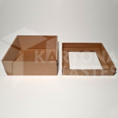 19 x 19 x 8 cm - kartona kastes ar vāku