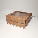 19 x 19 x 8 cm - kartona kastes ar vāku