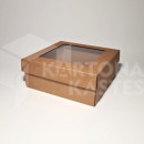 19 x 19 x 8 cm - kartona kastes ar vāku