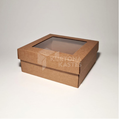 19 x 19 x 8 cm - kartona kastes ar vāku