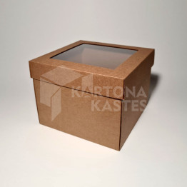 20 x 20 x 16 cm - Kartona kastes ar vāku