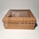 31 x 31 x 12 cm - kartona kastes ar vāku