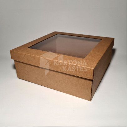 31 x 31 x 12 cm - kartona kastes ar vāku