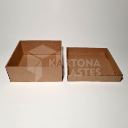 19 x 19 x 8 cm - Kartona kastes ar vāku