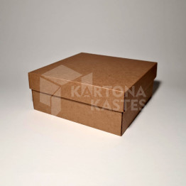 19 x 19 x 8 cm - Kartona kastes ar vāku
