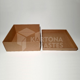 31 x 31 x 12 cm - kartona kastes ar vāku