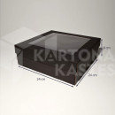 24 x 24 x 8 cm - kartona kastes ar vāku