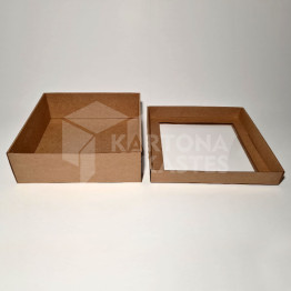 25 x 25 x 10 cm - kartona kastes ar vāku
