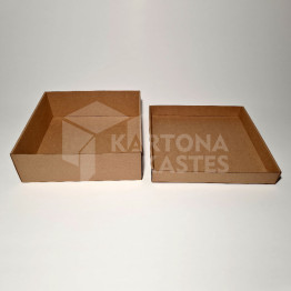 25 x 25 x 10 cm - kartona kastes ar vāku