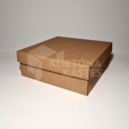 25 x 25 x 10 cm - kartona kastes ar vāku