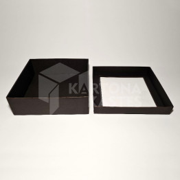 25 x 25 x 10 cm - kartona kastes ar vāku