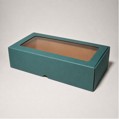 32 x 16.5 x 8.3 cm - kartona kastes ar logu