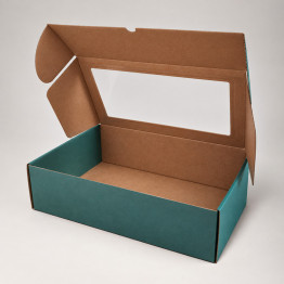 32 x 16.5 x 8.3 cm - kartona kastes ar logu