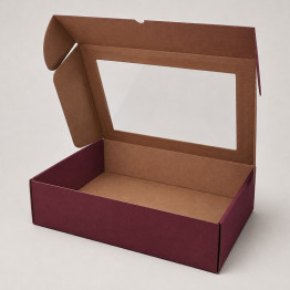 34 x 25 x 8 cm - kartona kastes ar logu