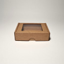 11.5 x 8.5 x 3 cm - kartona kastes ar logu