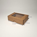 11.5 x 8.5 x 3 cm - kartona kastes ar logu
