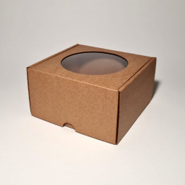 16 x 16 x 9 cm - kartona kastes ar logu