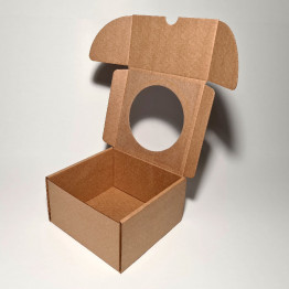 16 x 16 x 9 cm - kartona kastes ar logu