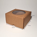 16 x 16 x 9 cm - kartona kastes ar logu
