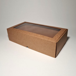 32 x 16.5 x 8.3 cm - kartona kastes ar logu