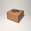 12 x 12 x 8 cm - kartona kastes ar logu
