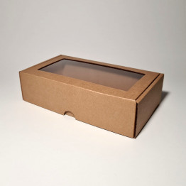 23 x 12.7 x 6 cm - kartona kastes ar logu