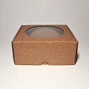 18.5 x 18 x 8 cm - kartona kastes ar logu