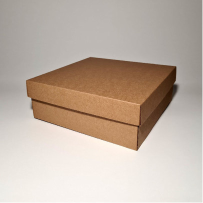 25 x 25 x 10 cm - kartona kastes ar vāku