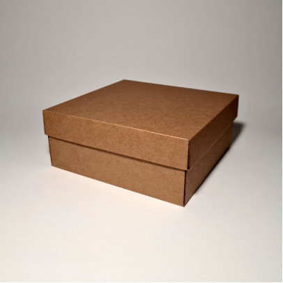19 x 19 x 8 cm - Kartona kastes ar vāku