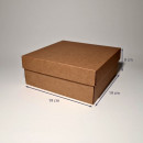19 x 19 x 8 cm - Kartona kastes ar vāku