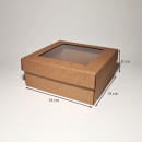 19 x 19 x 8 cm - kartona kastes ar vāku 19 x 19 x 8 cm - kartona kastes ar vāku
