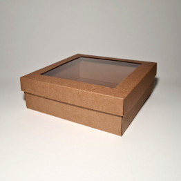 24 x 24 x 8 cm - kartona kastes ar vāku