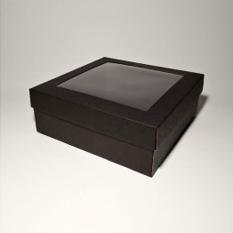 25 x 25 x 10 cm - kartona kastes ar vāku